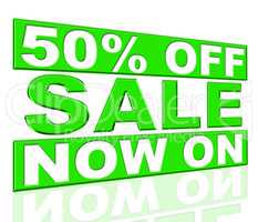 Fifty Percent Off Shows At The Moment And Closeout