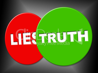 Truth Sign Indicates No Lie And Correct