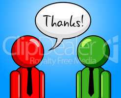 Thanks Conversation Represents Chit Chat And Chinwag