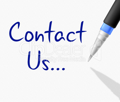 Contact Us Means Mail Internet And Message