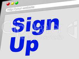 Sign Up Shows Subscribe Register And Online