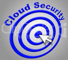 Cloud Security Shows Information Technology And Computer