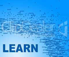Learn Words Means Educated Tutoring And Schooling