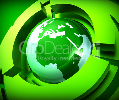 Worldwide Globe Represents Online Globally And Globalise
