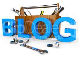 Blog Tools Means World Wide Web And Blogger