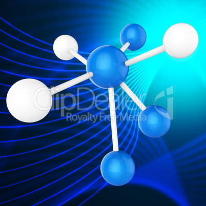 Atom Molecule Indicates Chemical Science And Scientist