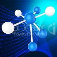 Atom Molecule Indicates Chemical Science And Scientist