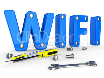 Wifi Tools Represents World Wide Web And Access