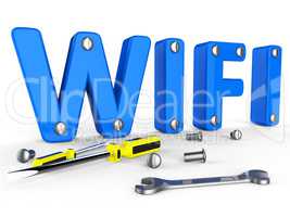 Wifi Tools Represents World Wide Web And Access