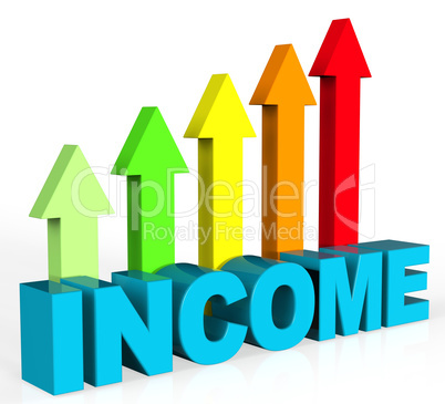 Increase Income Represents Advance Hiring And Growing