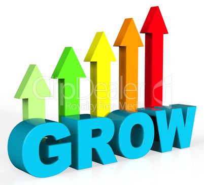 Grow And Invest Indicates Return On Investment And Develop