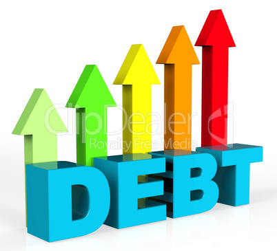 Increase Debt Indicates Financial Obligation And Debts