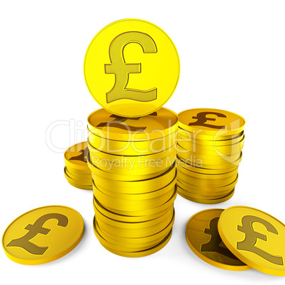 Pound Savings Indicates British Pounds And Cash