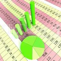 Report Graph Represents Infograph Diagram And Financial