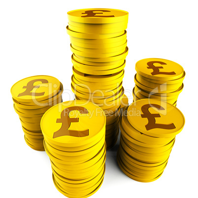 Pound Savings Indicates Monetary Capital And Prosperity