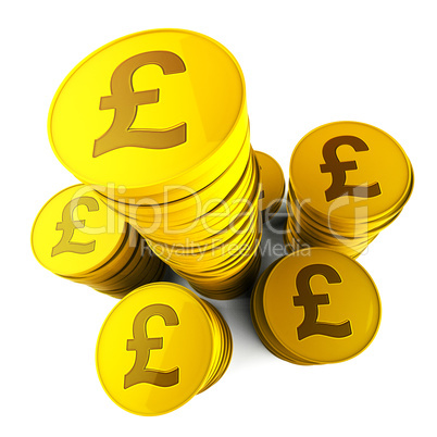 Pound Savings Means Financial Increase And Currency