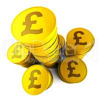 Pound Savings Means Financial Increase And Currency