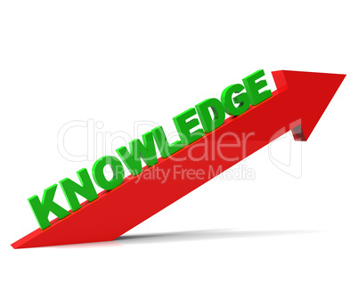 Increase Knowledge Represents Growing Education And Arrow
