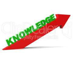 Increase Knowledge Represents Growing Education And Arrow