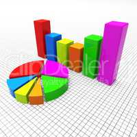 Pie Chart Shows Business Graph And Charting
