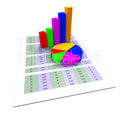 Pie Chart Shows Business Graph And Charting