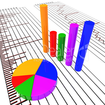 Graph Report Shows Trading Forecast And Diagram