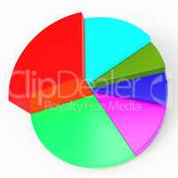 Pie Chart Represents Business Graph And Diagram