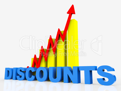 Big Discount Indicates Cut Rate And Data