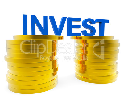 Invest Money Indicates Finance Investor And Roi