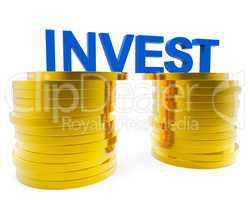Invest Money Indicates Finance Investor And Roi