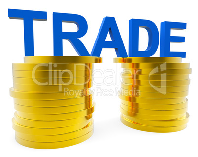 Increase Trade Indicates Grow Money And Export
