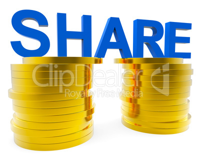 Share Money Shows Savings Increase And Advance
