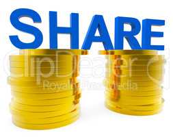 Share Money Shows Savings Increase And Advance
