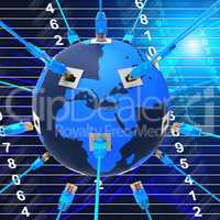 Worldwide Network Indicates Global Communications And Web