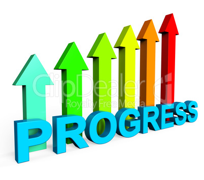Progress Improving Indicates Business Graph And Analysis
