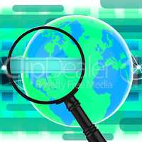 Search Internet Indicates World Wide Web And Analysis