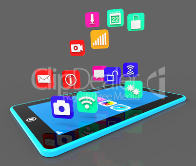 Social Media Phone Shows Application Software And Applications