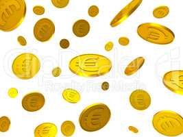 Euro Coins Indicates Financial Euros And Financing