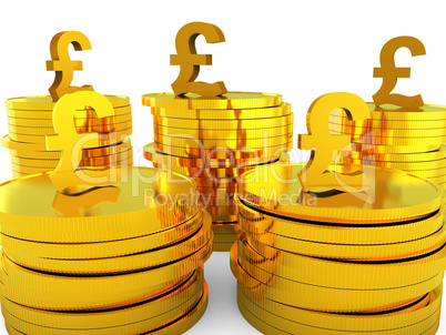 Pound Cash Represents Capital Pounds And Money