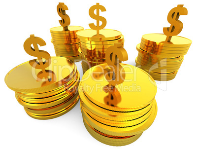 Dollars Cash Means Money Bank And Finance