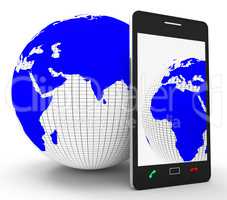 Worldwide Phone Connection Means Web Site And Globalize