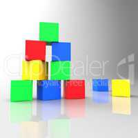 Kids Blocks Shows Toddlers Colour And Children