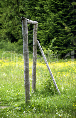 handmade football goal