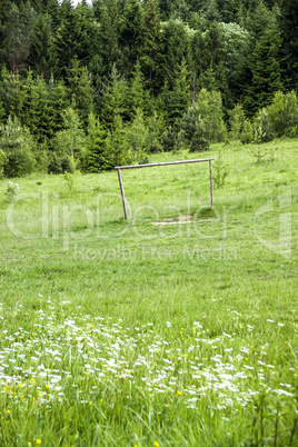 handmade football goal