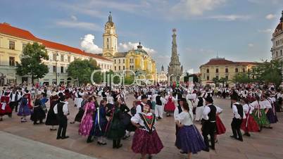 International Folklore Festival on August 16, 2016 in Hungary, Pecs