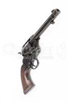 Old Revolver On Isolated Background