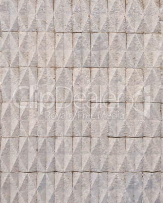 Pattern made with rough tiles