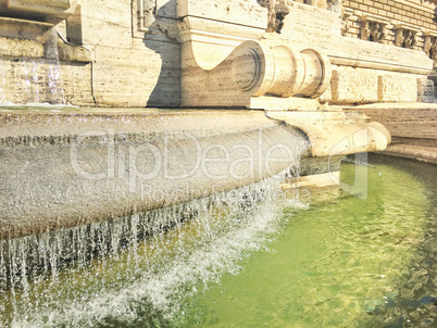 White marble fountain