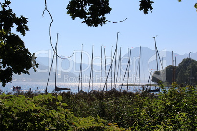 Segelboote am Tegernsee