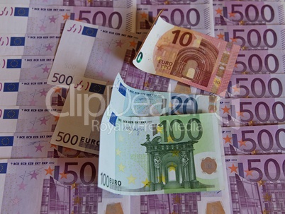 euro money banknotes